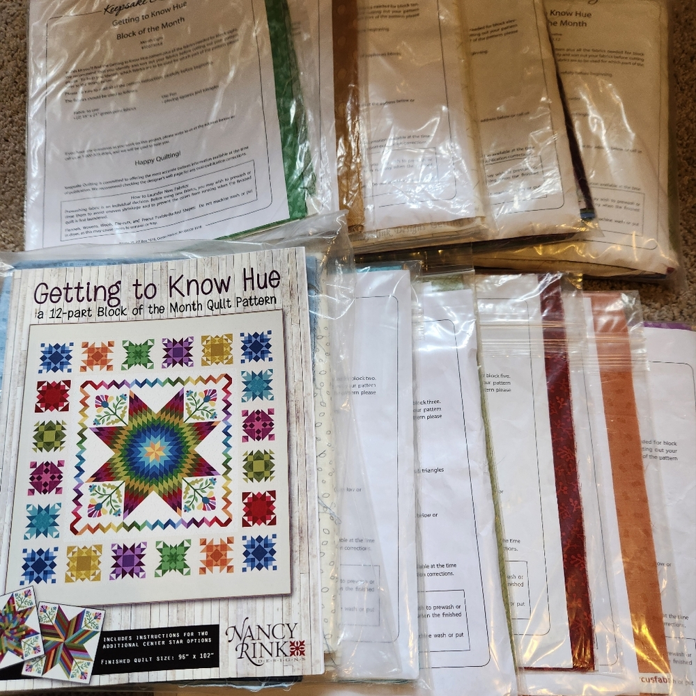 Getting to Know Hue BOM Quilt Kit